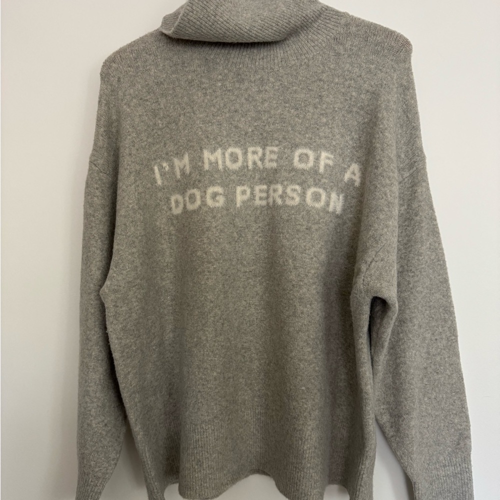 Target /the Cuddle collab - Gray Sweater with Dog Person Text